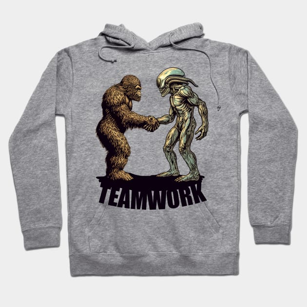 Teamwork Hoodie by Dead Is Not The End